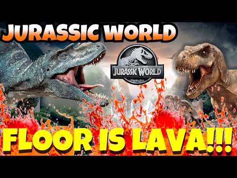 Jurassic World FLOOR IS LAVA | Dinosaur Brain Break for Kids