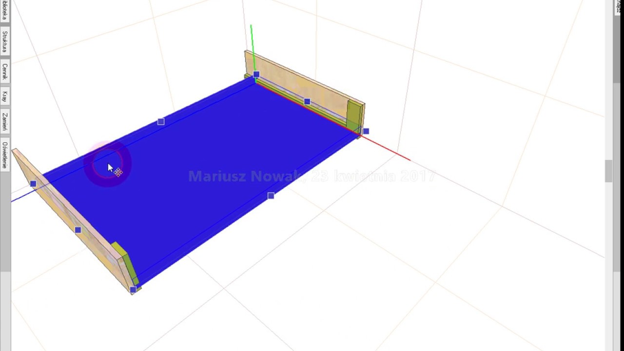 Prosta wysuwana półka na klawiaturę