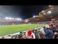 FA cup win. Full Time AMAZING ATMOSPHERE. fan celebration Middlesbrough v Tottenham Hotspur (Spurs)