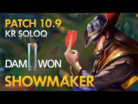 Damwon Gaming ShowMaker - Mid Lane: Twisted Fate vs Vladimir - KDA 10/1/10