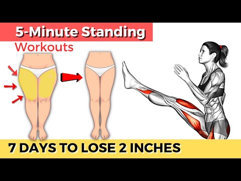 5 Minute Toned Legs Workout Exercise Without Equipment Lose
