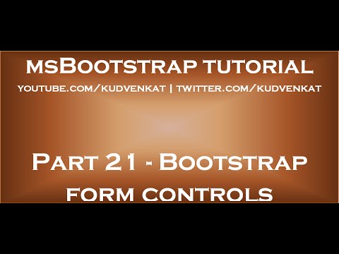Bootstrap form controls