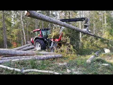 Тракторний процесор  HYPRO 755 HB зі звалювальним грейфером FG45