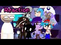 FNF and CRK characters reacts to Thearchy FNF || Gacha Club reaction
