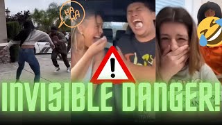 INVISIBLE DANGER PRANK GONE WILD! 😱 (Try Not to Laugh!!) | Funny TikTok Compilation 🤣🤣🤣