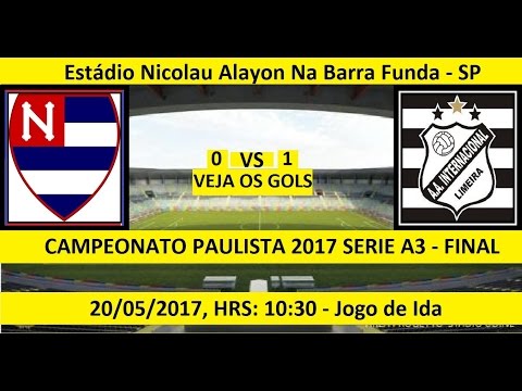 CAMPEONATO PAULISTA 2017 SERIE A3 NACIONAL-SP 0 X ...