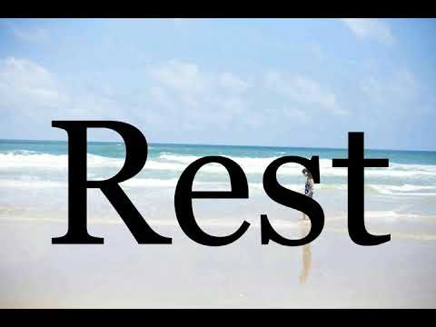 How To Pronounce Rest🌈🌈🌈🌈🌈🌈Pronunciation Of Rest
