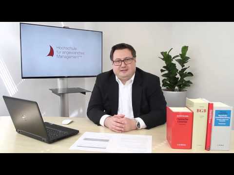 Tutorial zum Rechtsbegriff "Widerspruch" | Hochschule für angewandtes Management