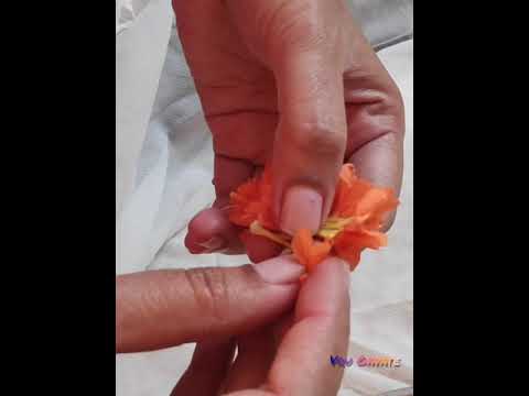 Aboli flower garland making/Aboli gajra/ How to make Aboli gajra