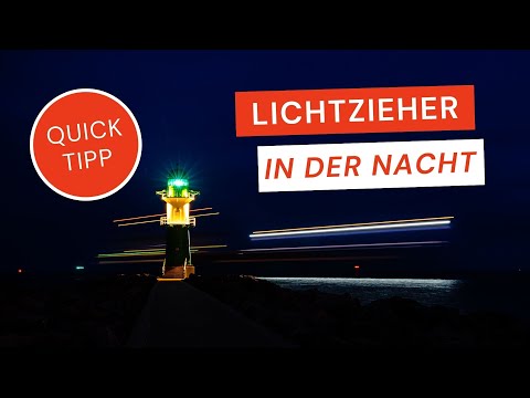 Lichtzieher in der Nacht | Quick Tipp zum Einstieg in das "Malen mit Licht"! | #fotografieren #foto