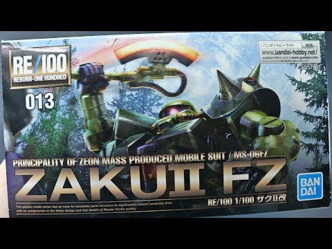 RE/100 Zaku II FZ UNBOXING