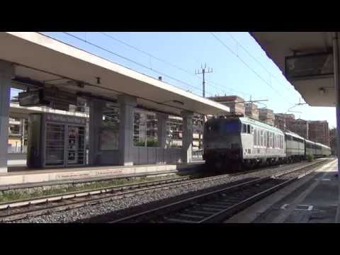 Invio Storico con E632.030 + E646.158 + Carrozze d'epoca, in transito a Roma Tuscolana!