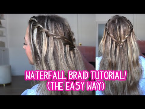 HOW TO DO A WATERFALL BRAID (THE EASY WAY!) - Short, Medium, and Long Hair Tutorial