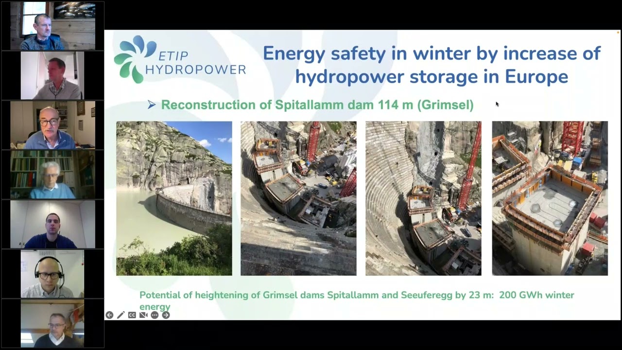 1 Welcome to the webinar of ETIP HYDROPOWER: Unifying the voices of hydropower in Europe