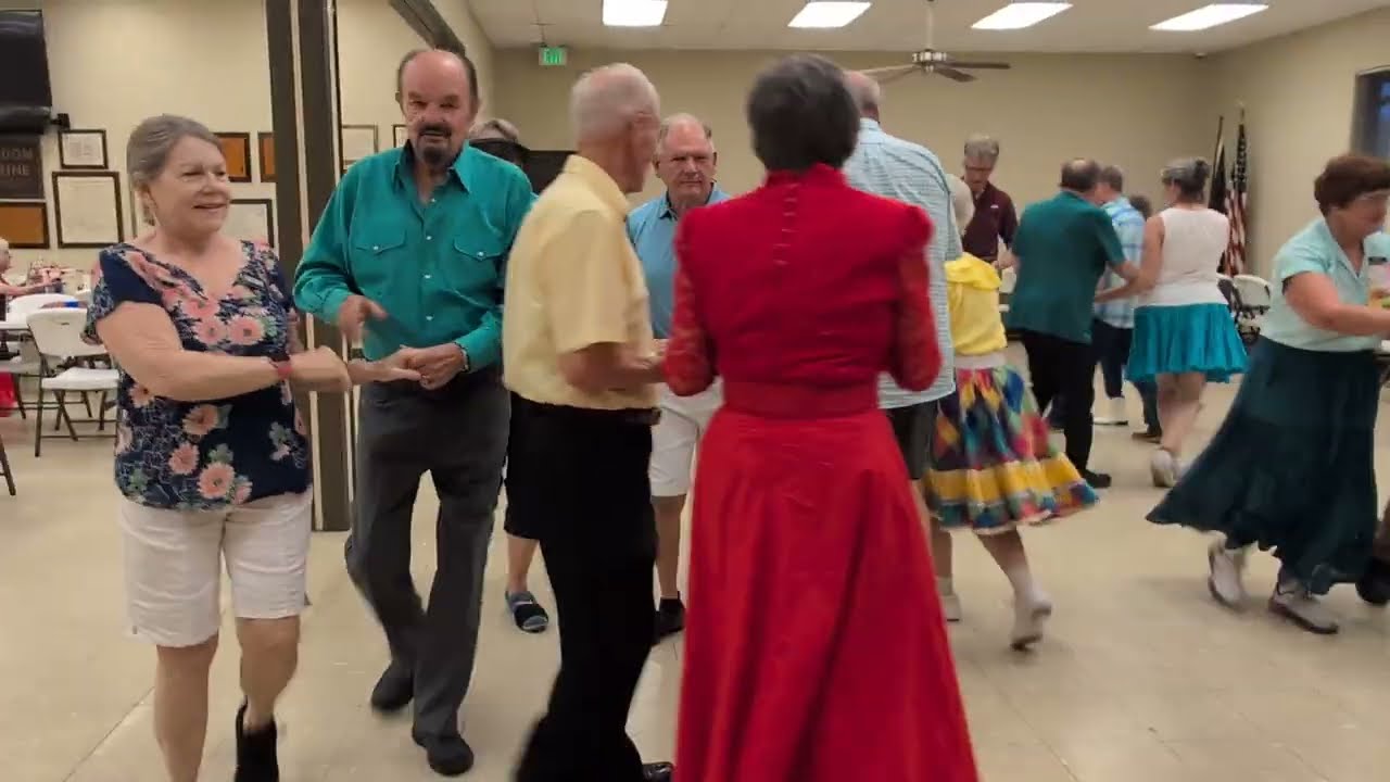 Square dancing with Curt Braffet calling at the Dandy Dancers in Caseyville, IL 8/1/25.