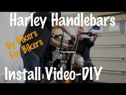 Install Handlebars Harley Softail, Dyna, Sportster, Touring | Extend Wired & Cables