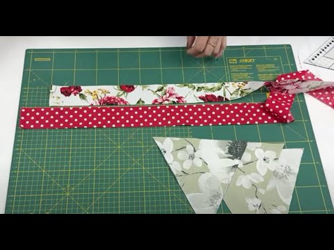 New, beautiful idea. Sewing from strips of fabric. Patchwork for beginners. DIY bag folder - quilt