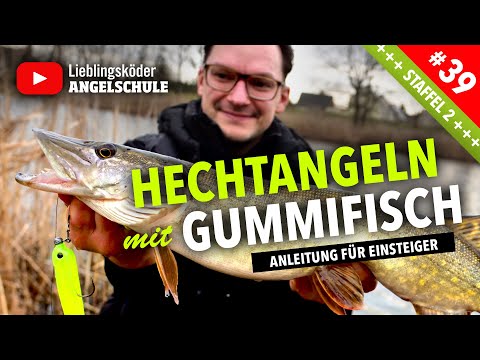 HECHTANGELN im Winter mit Gummifisch 😍 🎣 🔥  [ Anleitung ]