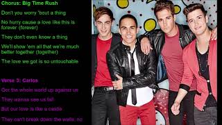 Untouchable Big Time Rush Lyrics