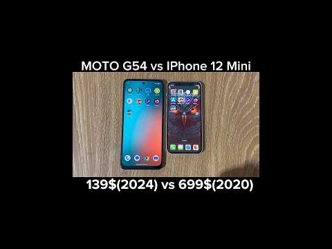 MOTO G54 vs IPHONE 12 Mini Test