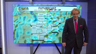 Gusty winds and snow continue through the afternoon