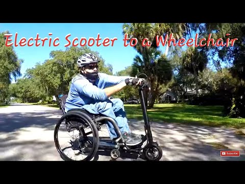 How to attach a Electric Scooter to a Wheelchair and have Off Road Mobility