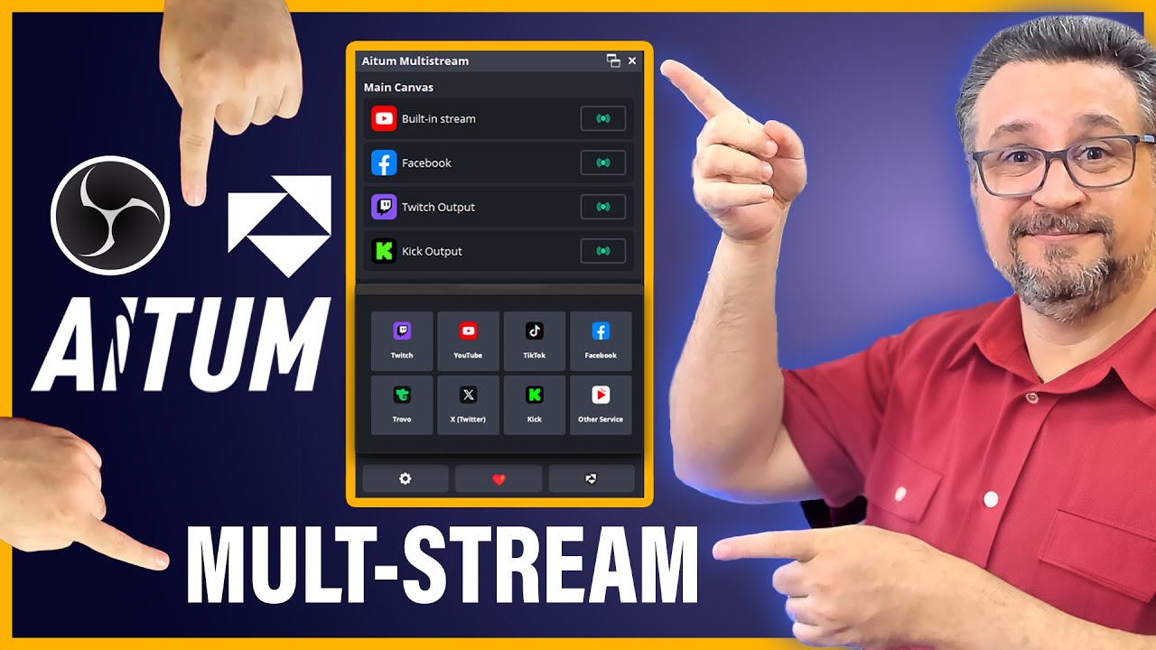 Aitum MultStream: Como Fazer MULTSTREAM Horizontal e Vertical no OBS STUDIO
