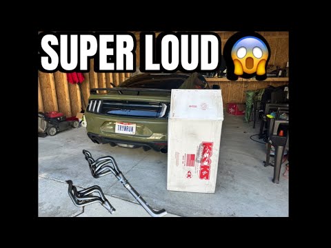 MUSTANG GT KOOKS HEADERS INSTALL! RIDICULOUSLY LOUD