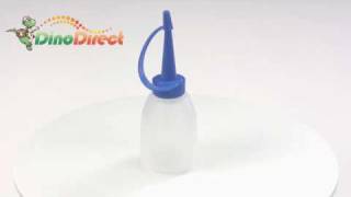 Container Bottle with Blue Funnel 50mL  from Dinodirect.com