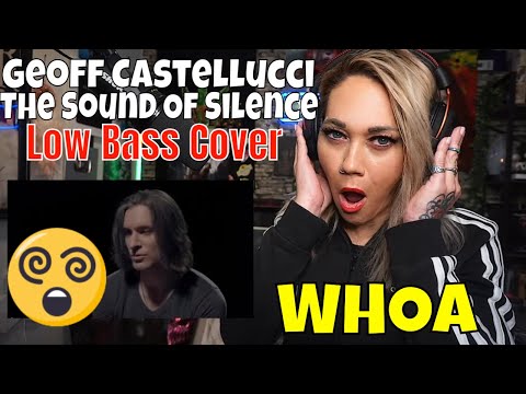THE SOUND OF SILENCE | Bass Singer Cover | Geoff Castellucci | First Reaction | Just Jen Reacts