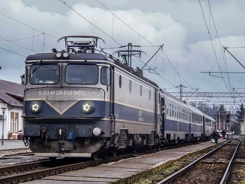 EA 40-0228-9 with IR 1833 Iasi - Cluj Napoca  - Timisoara Nord departs from Beclean pe Somes station
