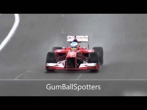 #GumBallSpotters Ferrari F1 F138 Ex Alonso   EPIC V8 SOUNDS!!
