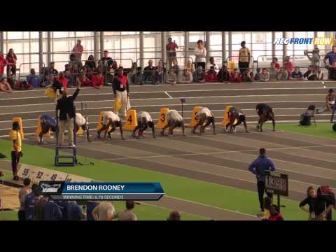 2016 NEC ITF Championships - Men's 60m Dash Champion, Brendon Rodney (LIU)