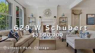 LINCOLN PARK LUXURY HOME | EXCLUSIVE TOUR |  629 W Schubert Ave, Chicago, IL