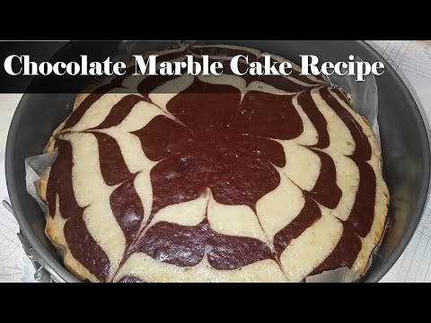 Chocolate Marble Cake | Eggless Chocolate Cake Without Oven