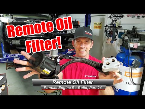 How to install a remote oil filter with AN Hoses, for your classic muscle car.
