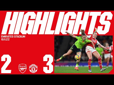 HIGHLIGHTS | Arsenal vs Manchester United (2-3) | Women's Super League