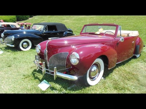 Lincoln Zephyr & Continental Convertible Cabriolet 360 Walk Around the Cars