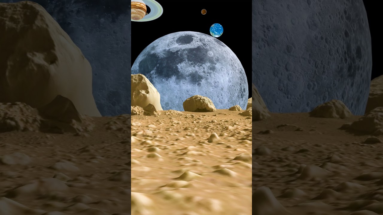 View of Earth and Jupiter from Mars #mars #moon