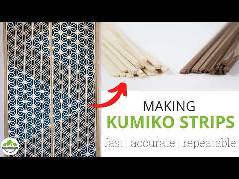 Making Kumiko Strips  || How to Kumiko || Japanese Woodworking Skills