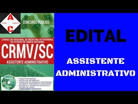 Edital Concurso CRMV-SC 2017 - Assistente Administrativo