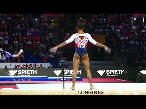 Mélanie De Jesus Dos Santos - Qualif poutre Stuttgart 2019