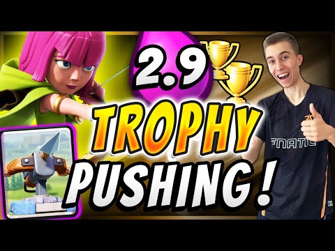 MY FAVORITE LADDER DECK! Trophy Pushing w/ 2.9 Xbow Cycle Deck — Clash Royale