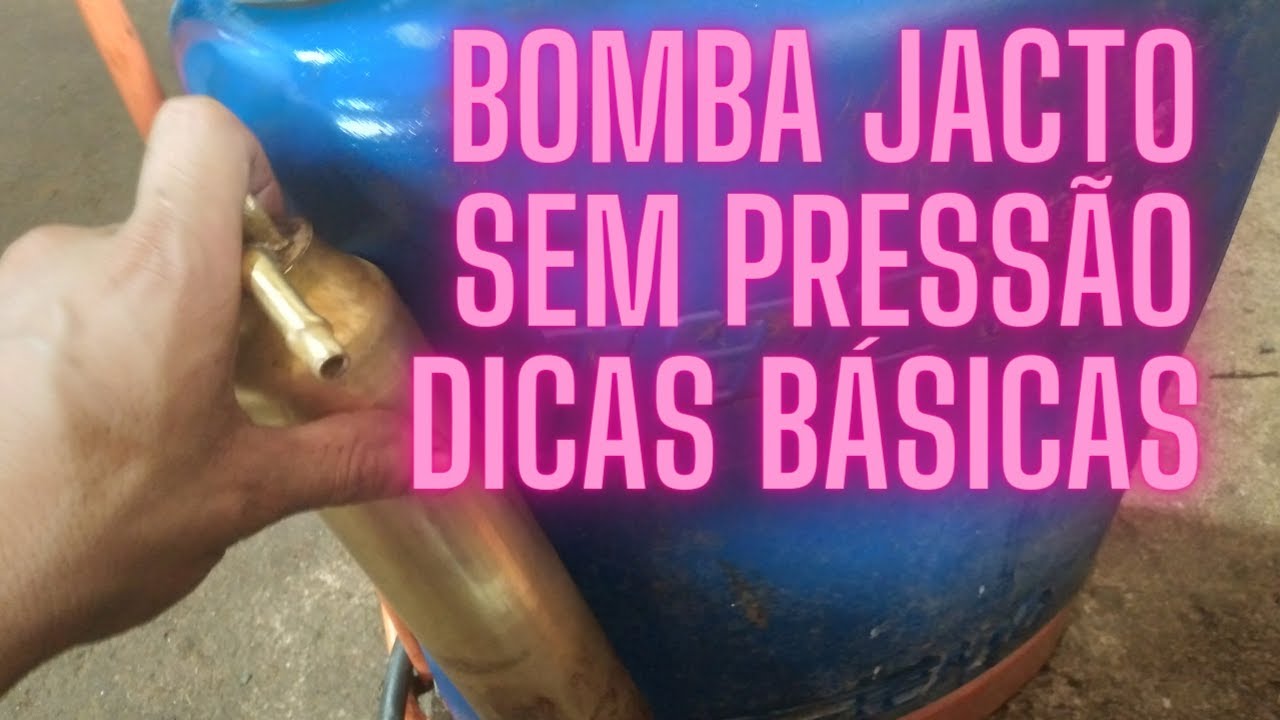 pulverizador jacto manual pouca pressão escapando pressão