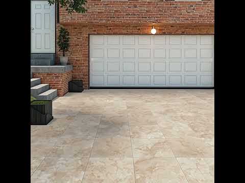 Dalle extérieur Tivertino terre 2.0 R11 60*60 cm