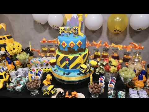 Construction Cake for Aron's 3rd Birthday | #bakersdelight