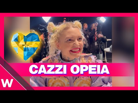 ???????? Melodifestivalen 2024 - Cazzi Opeia "Give My Heart a Break" INTERVIEW | Eurovision