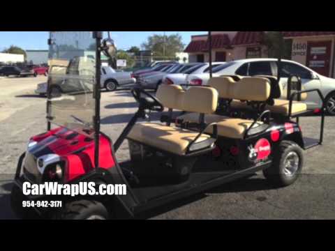 Golf Carts 3M Vinyl Wrap Ezz Bug Fort Lauderdale