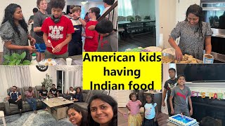 LIKE IT OR NOT??இதை எதிர்பார்க்கல ~Birthday party with INDIAN FOOD for American kids Family Traveler