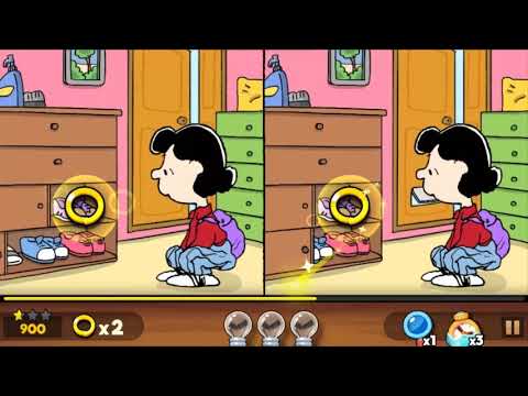 Snoopy Spot the Difference Level 1-10 Walkthrough